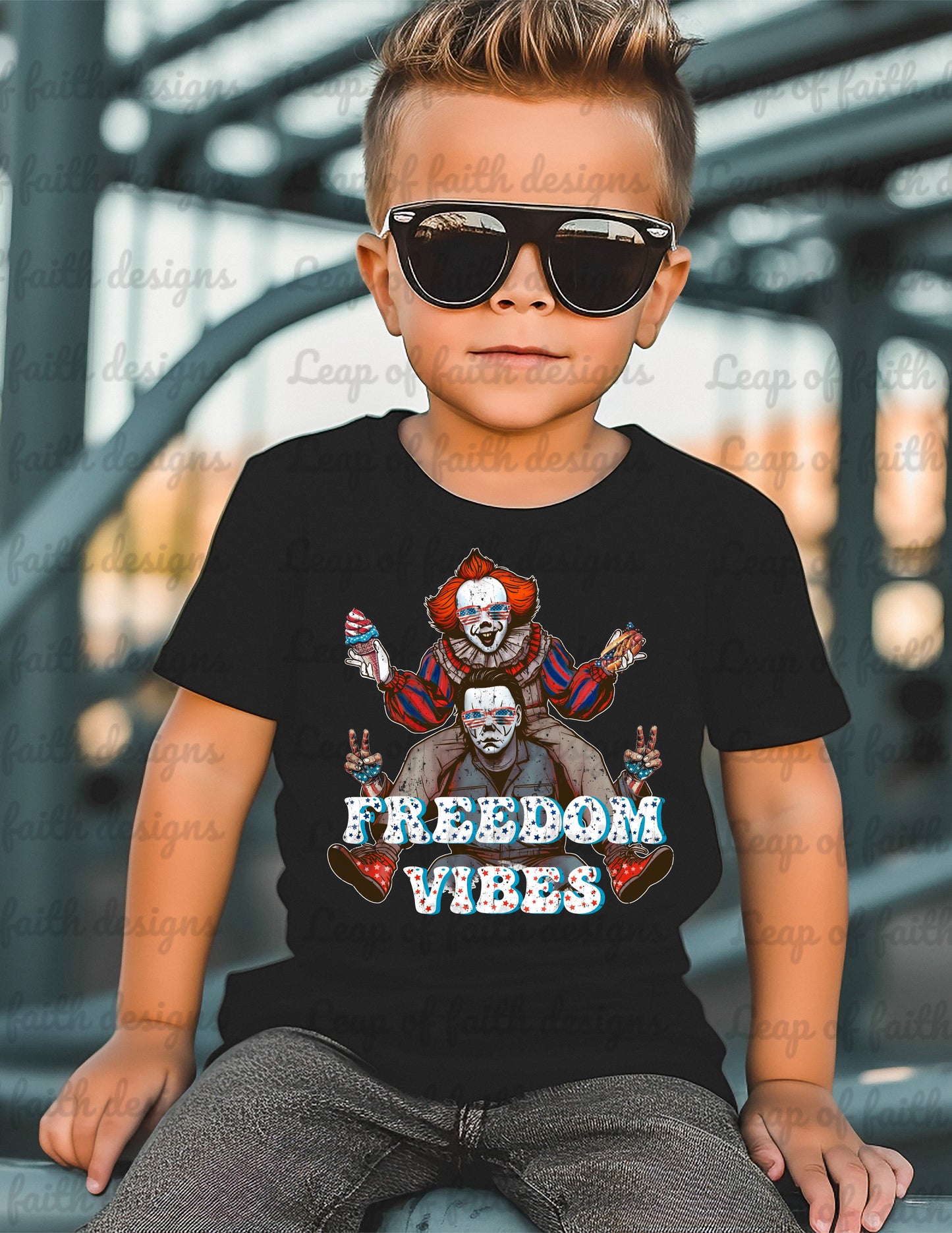 Freedom vibes horror design