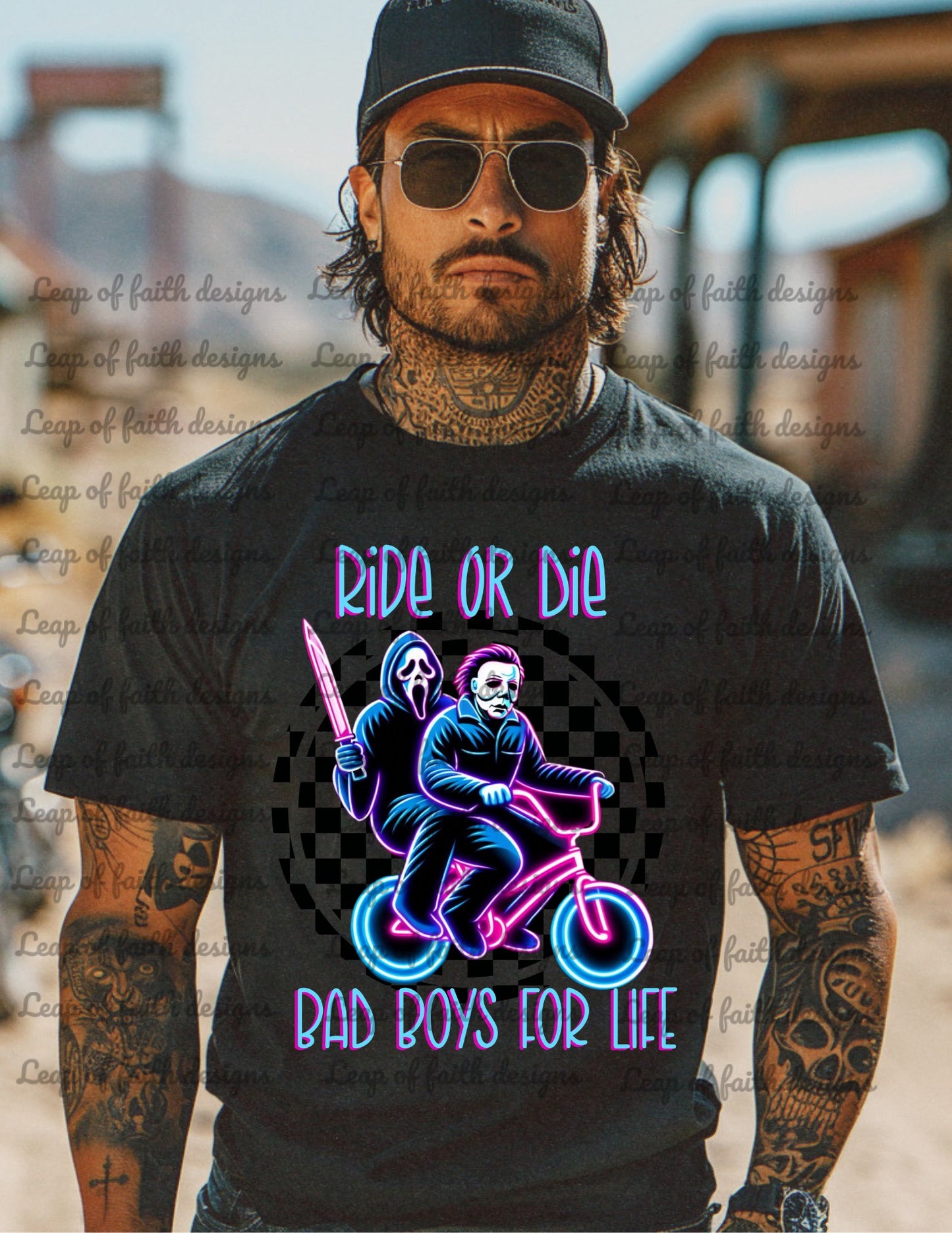 Neon ride or die bad boys for life