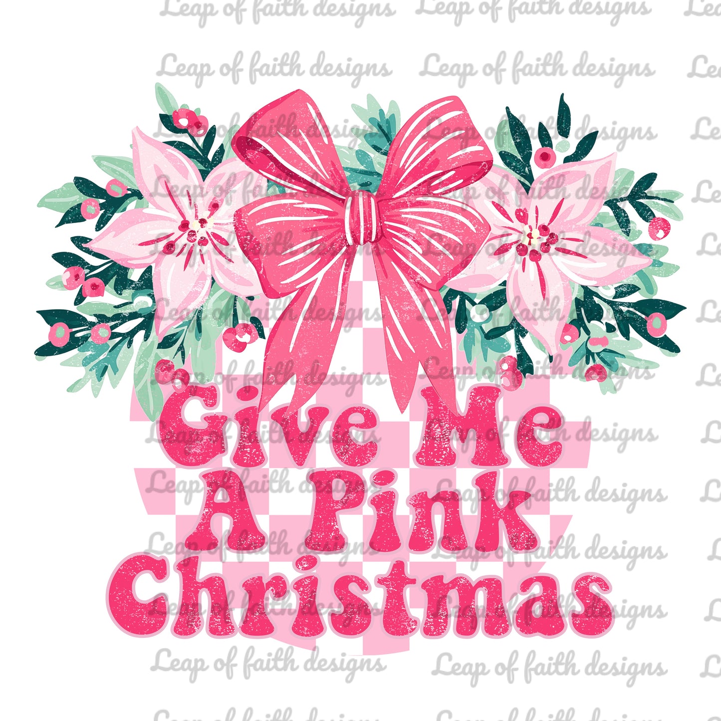 Give me a pink Christmas with sleeve