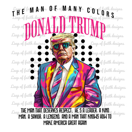 Man of many colors trump with words