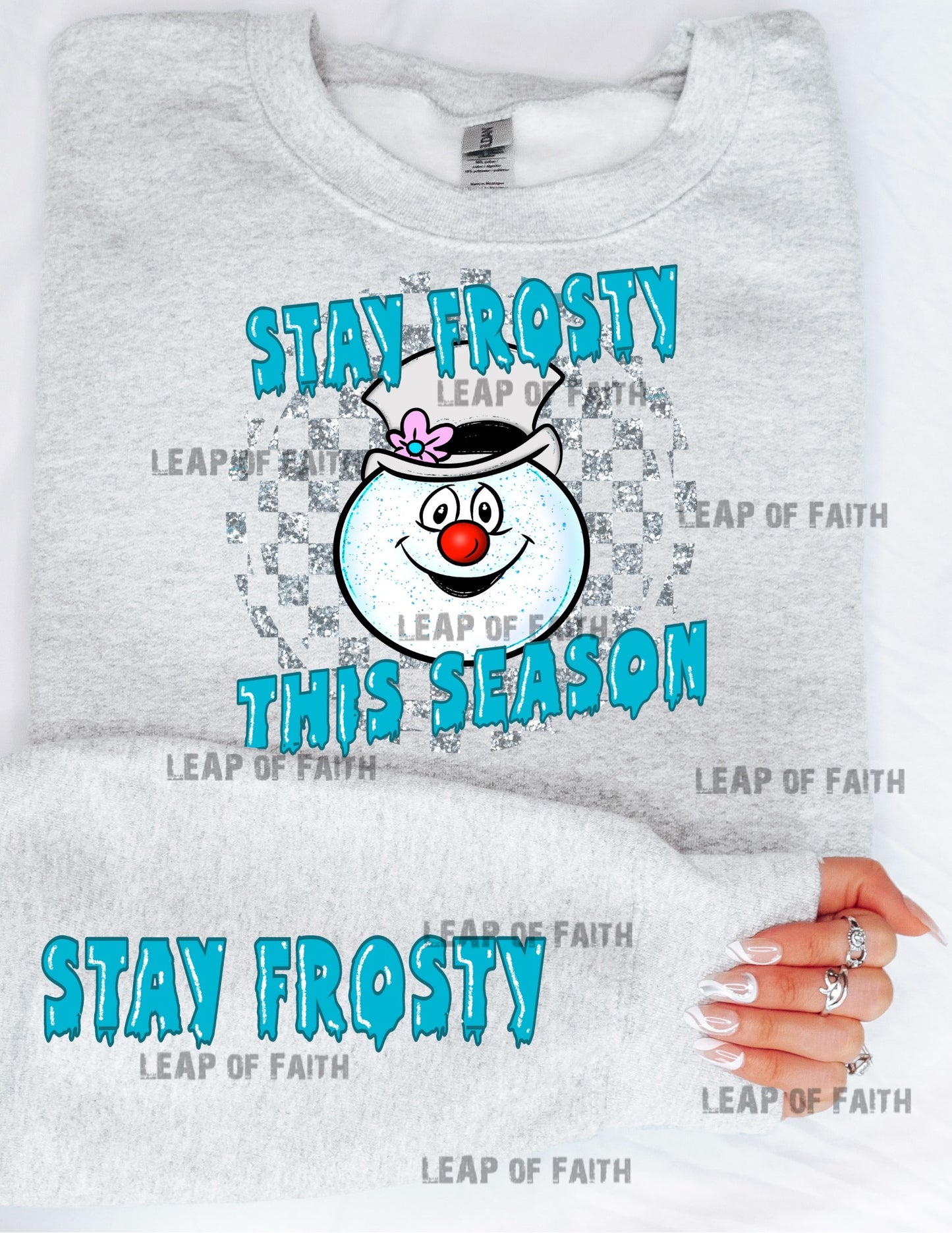 Stay frosty this season png with pocket design