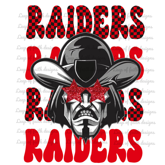 Raiders red mascot