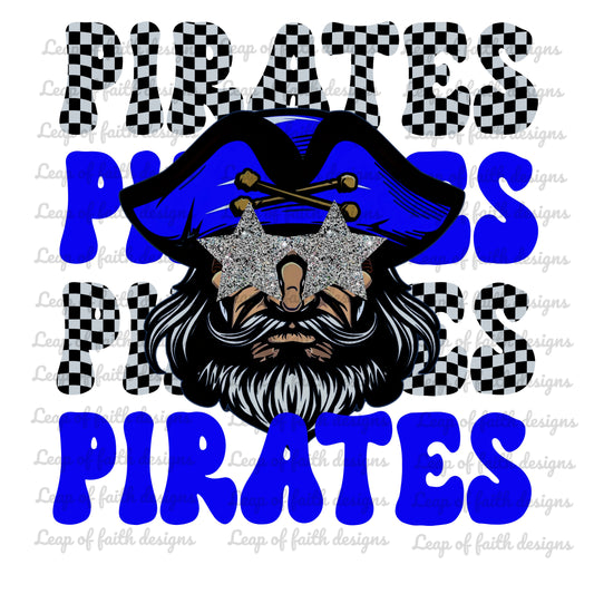 Pirates blue mascot