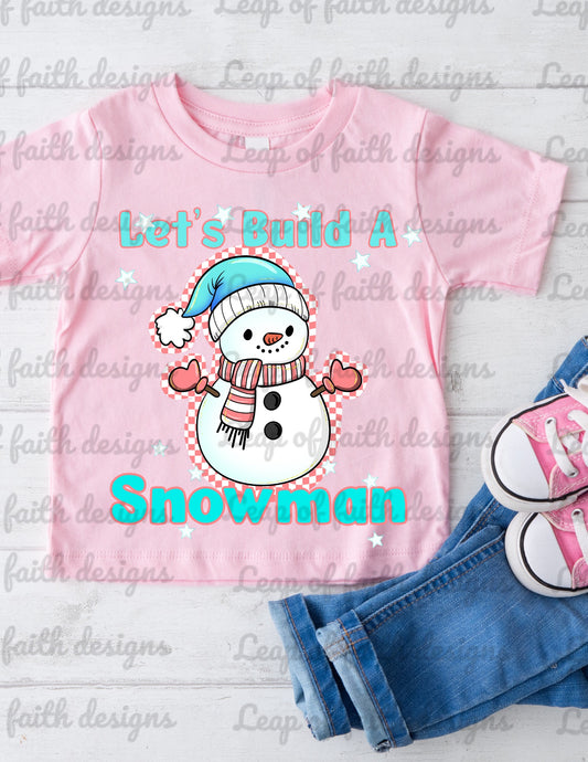 Let’s build a snowman checkered