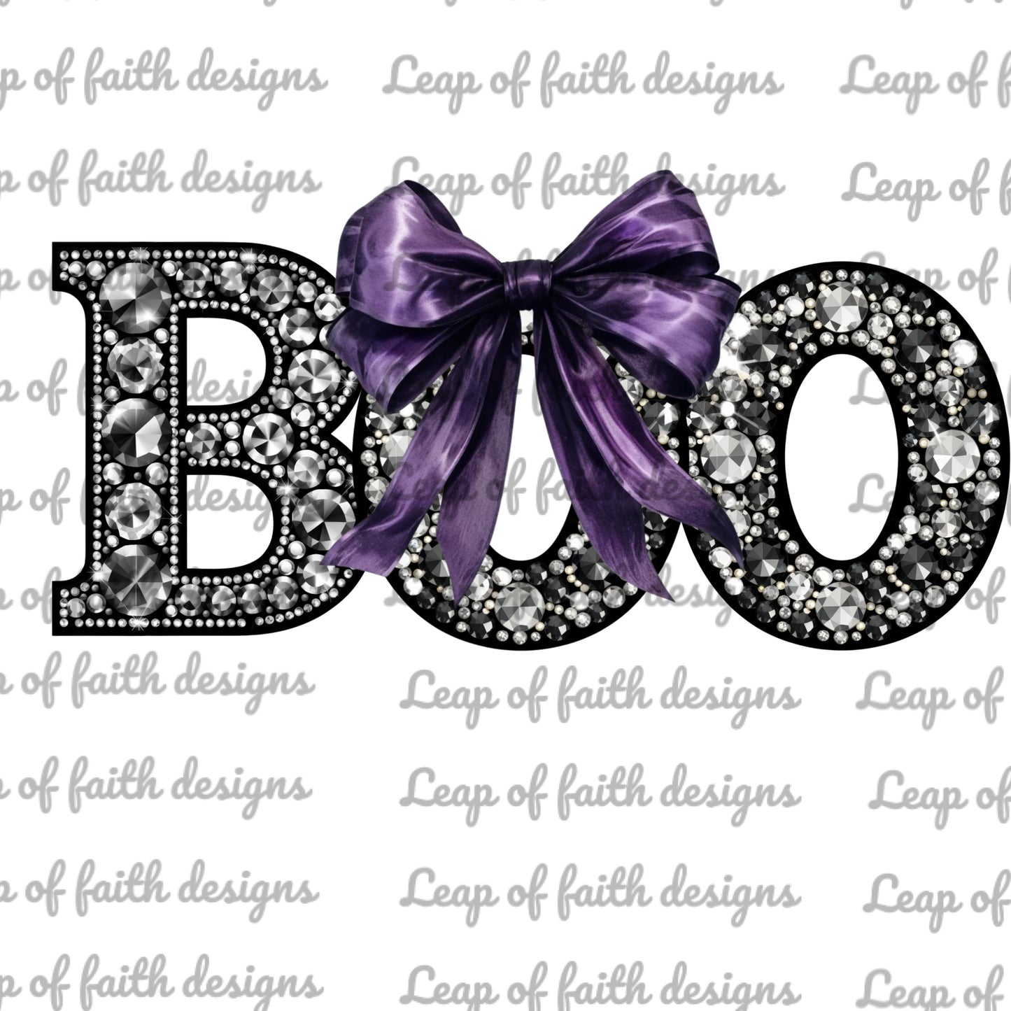 Faux rhinestone boo bundle