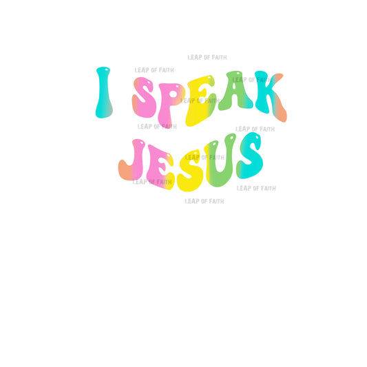 I speak Jesus (pocket & back design)