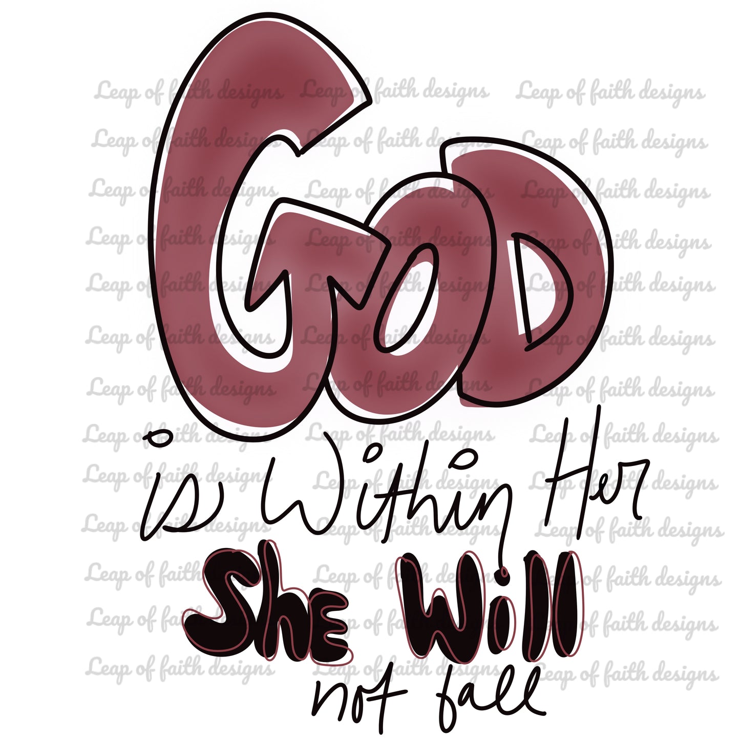 God is with her