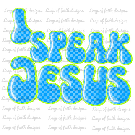 Neon I speak Jesus