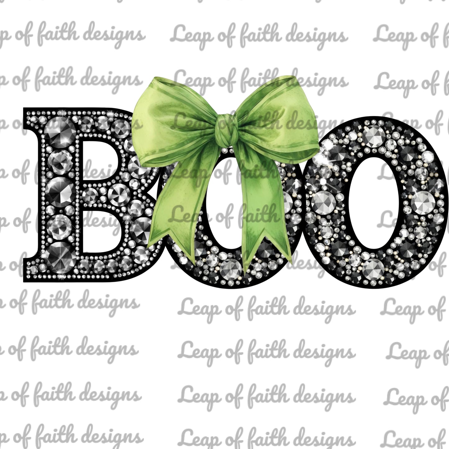 Faux rhinestone boo bundle