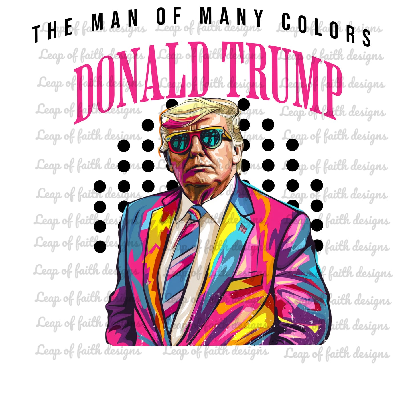 Man of many colors trump NO WORDS