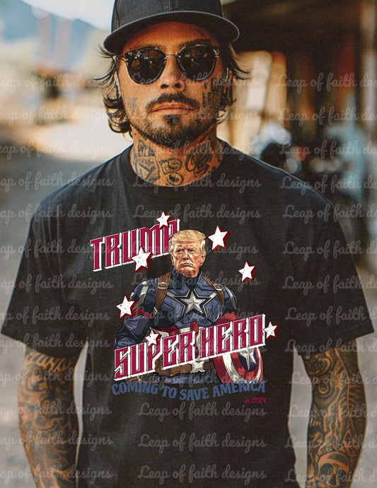 SUPERHERO TRUMP CAPTAIN AMERICA