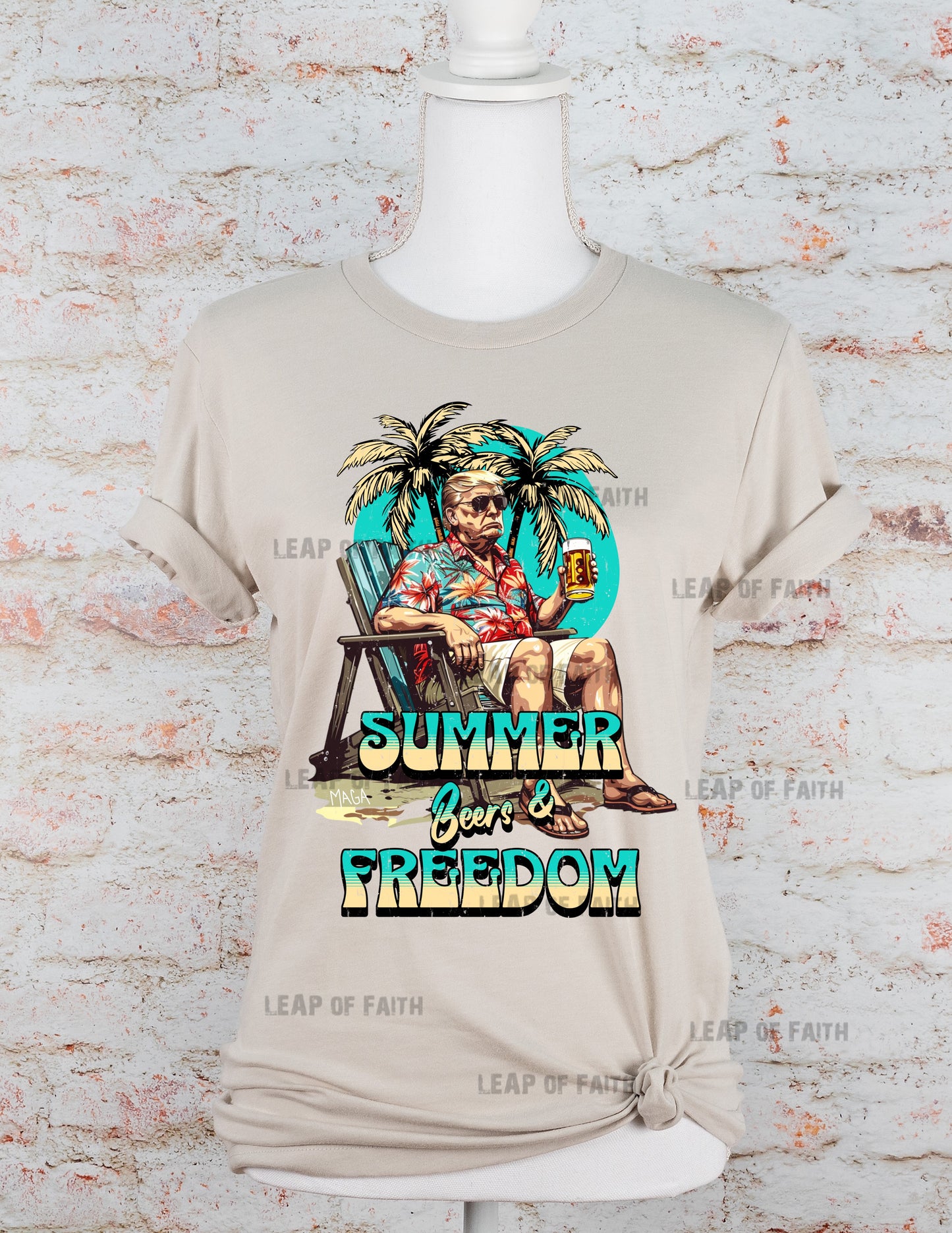 Summer beers and freedom TRUMP design