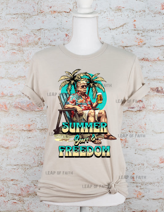 Summer beers and freedom TRUMP design