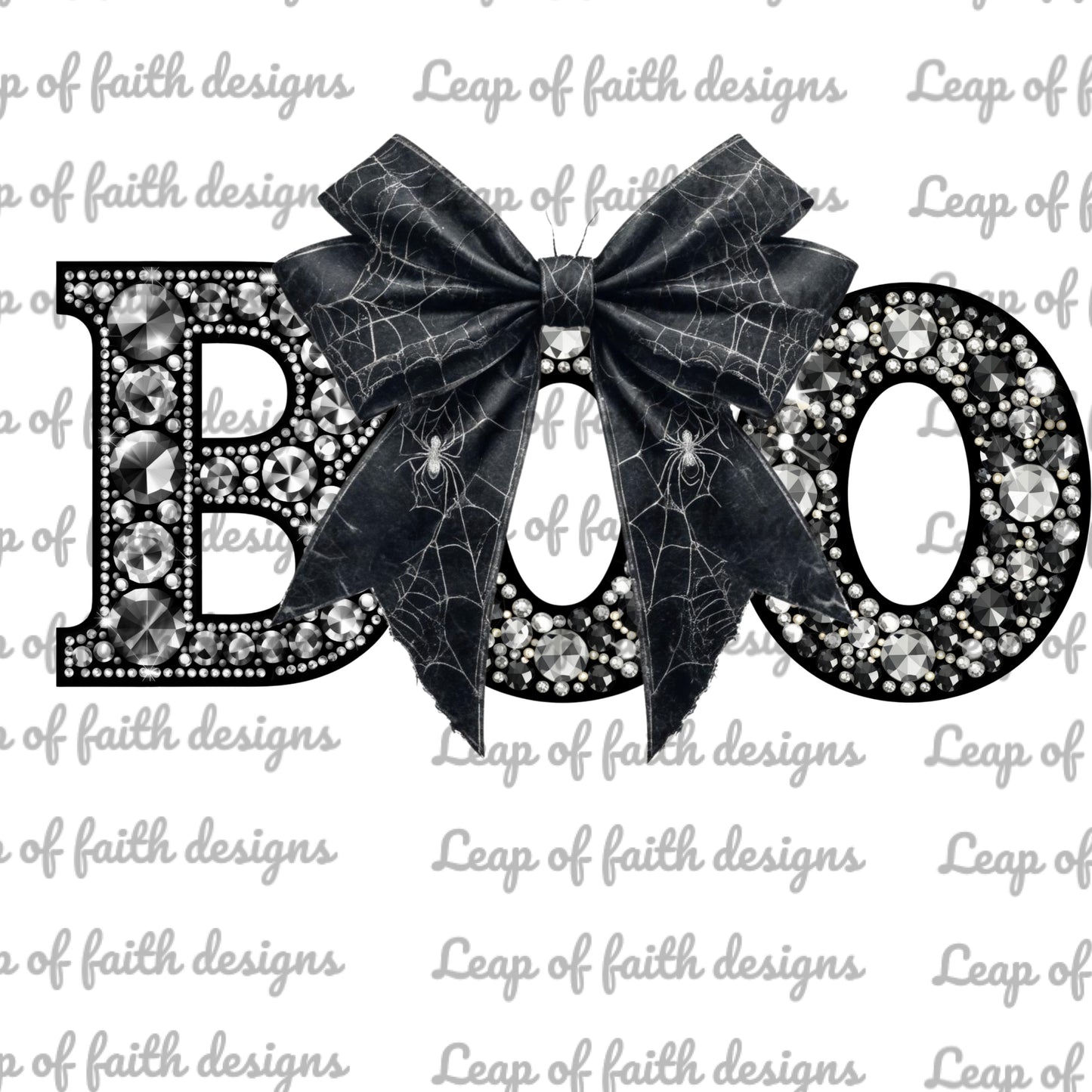 Faux rhinestone boo bundle