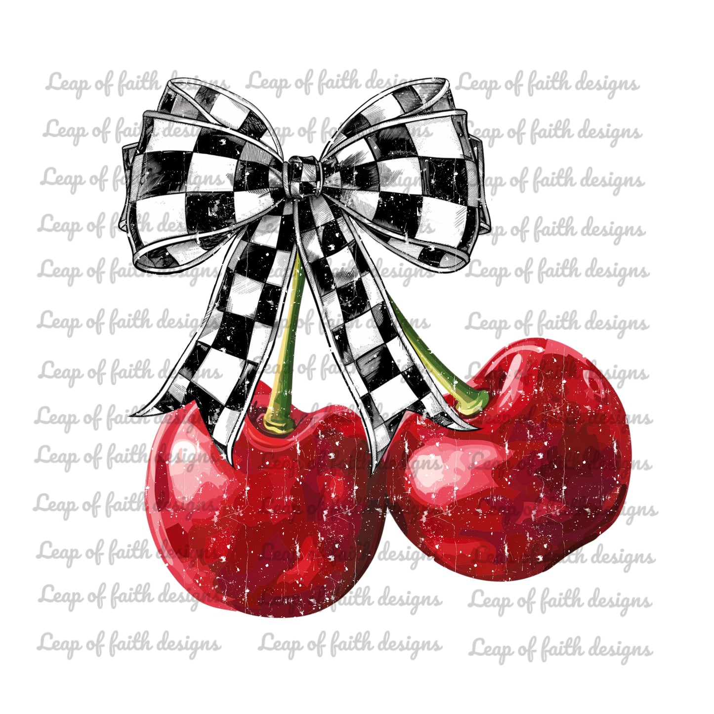 Cherries checkered