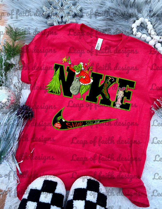 Stink stank stunk faux embroidery NKE