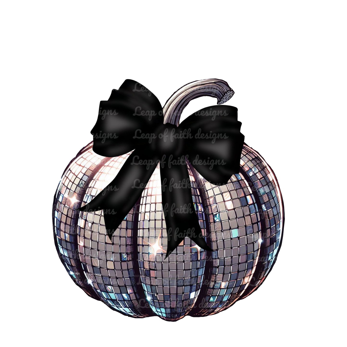 Disco ball pumpkins