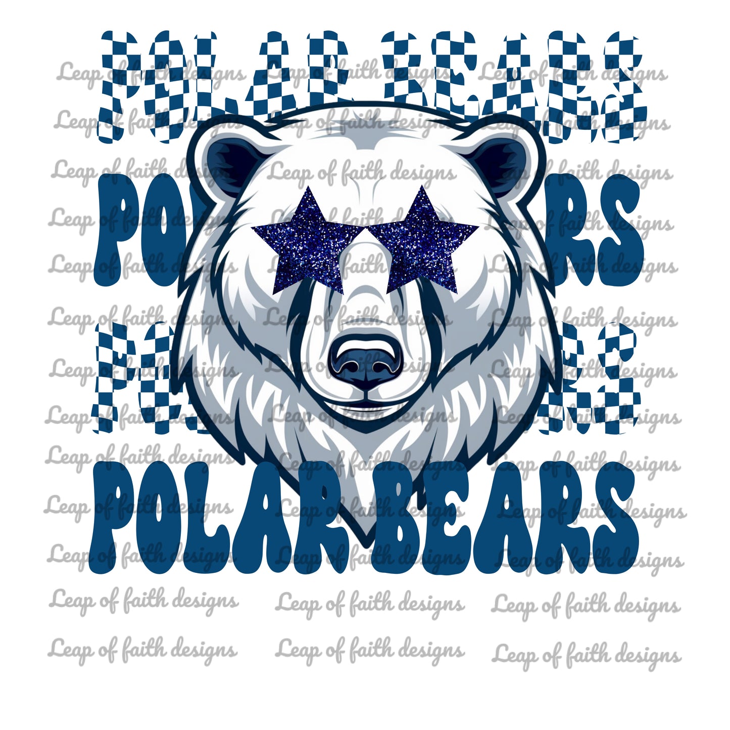 Polar bear mascot