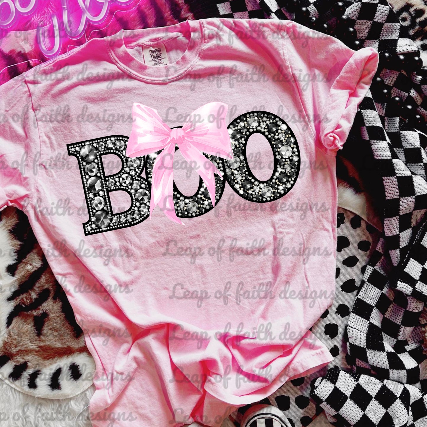 Faux rhinestone boo bundle