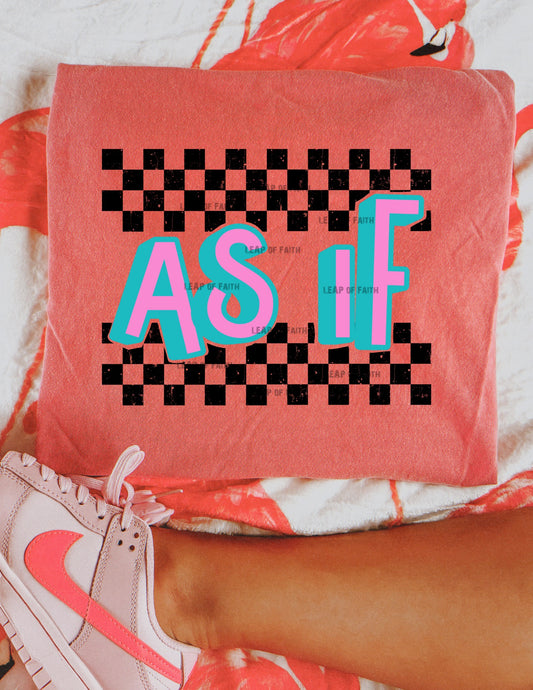 As if checkered retro