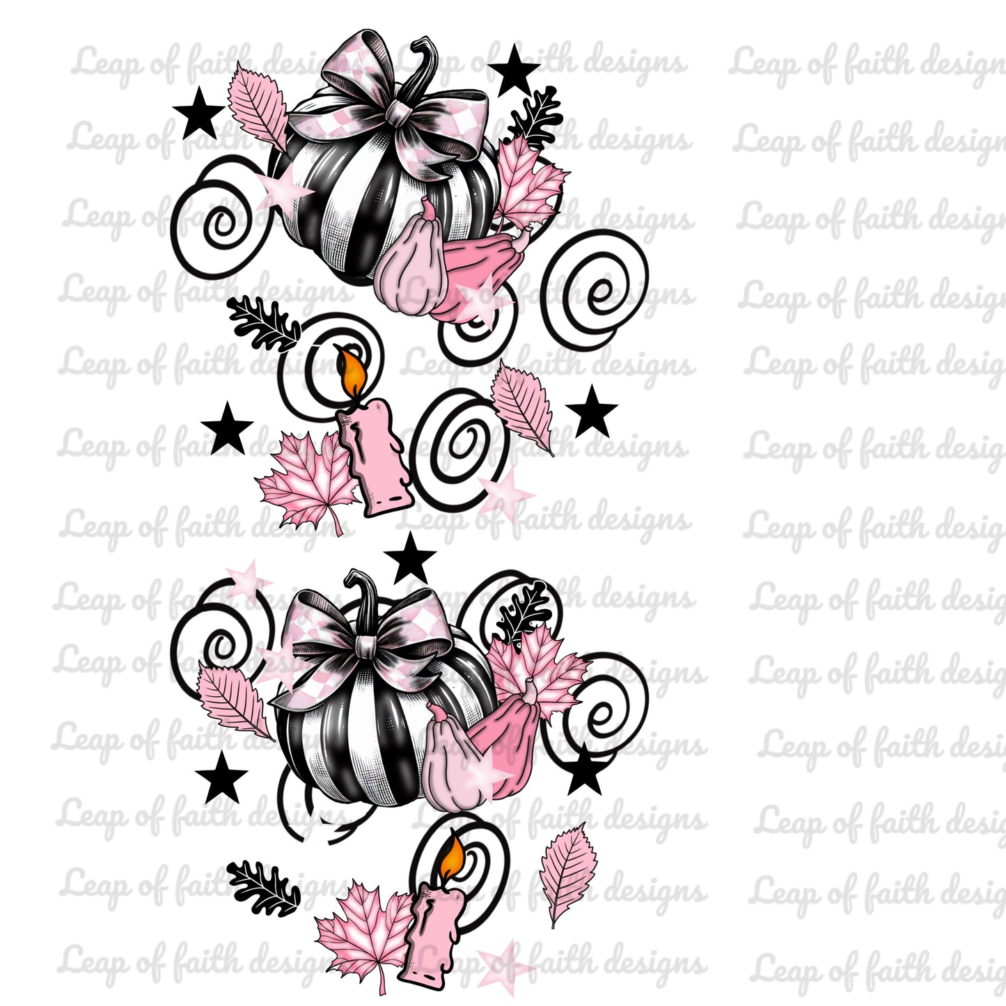 Fall vibes pink with sleeve design