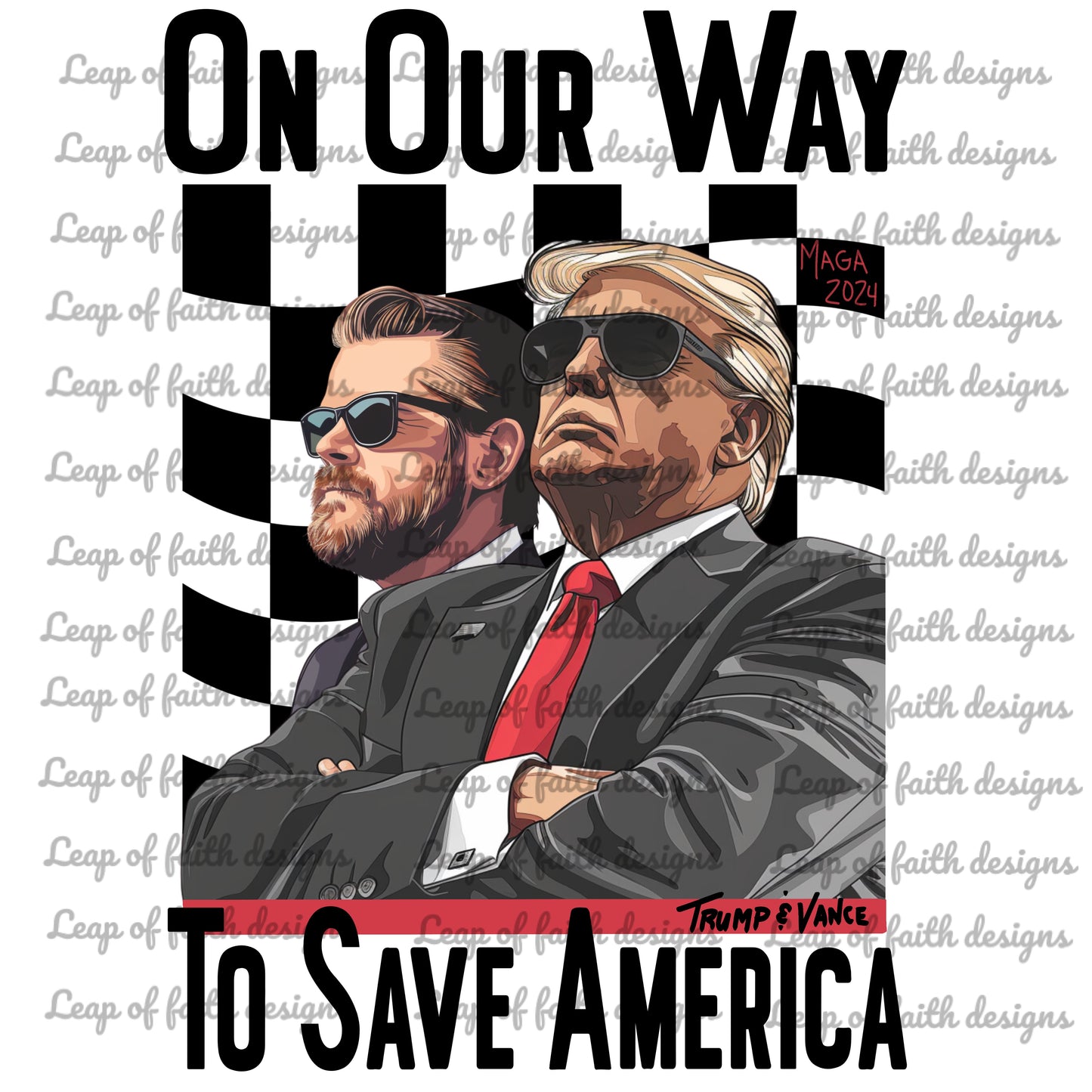 (Bundle)On our way to save America trump Vance