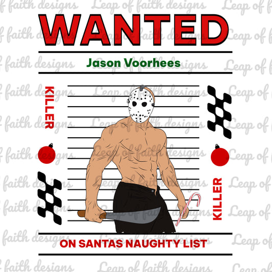 Wanted Jason on Santa’s naughty list