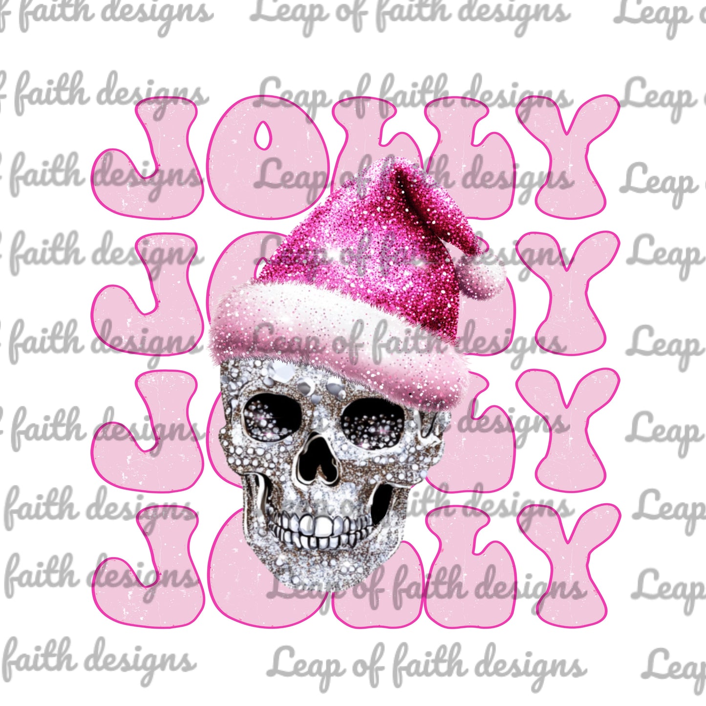 Jolly jolly pink skull plain