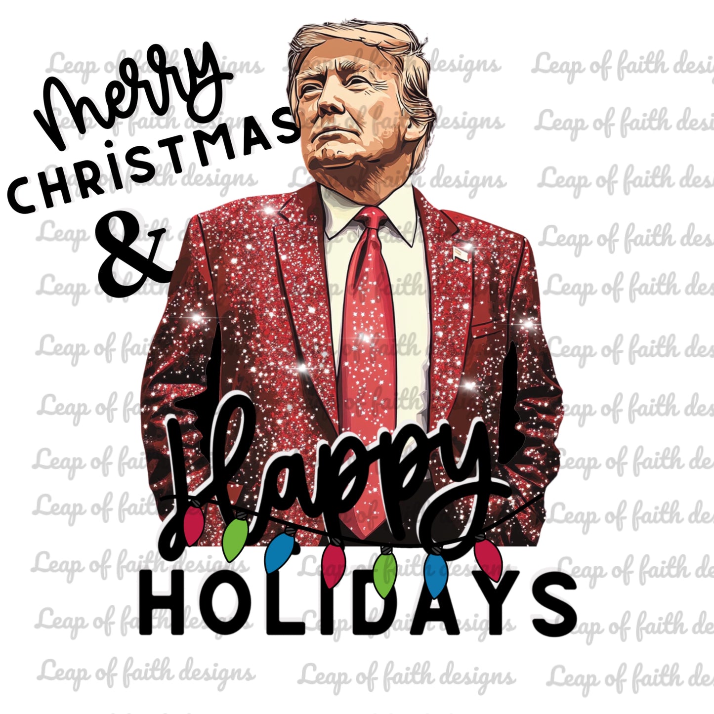 Trump merry Christmas and happy holidays