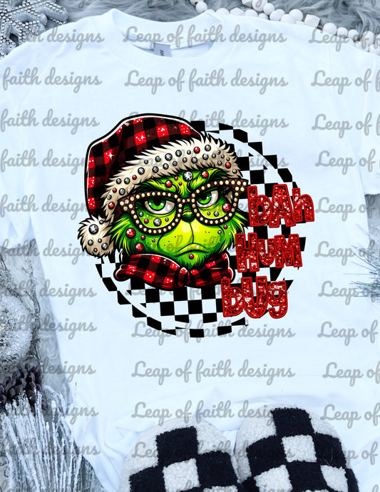 Bah humbug grinch sequin