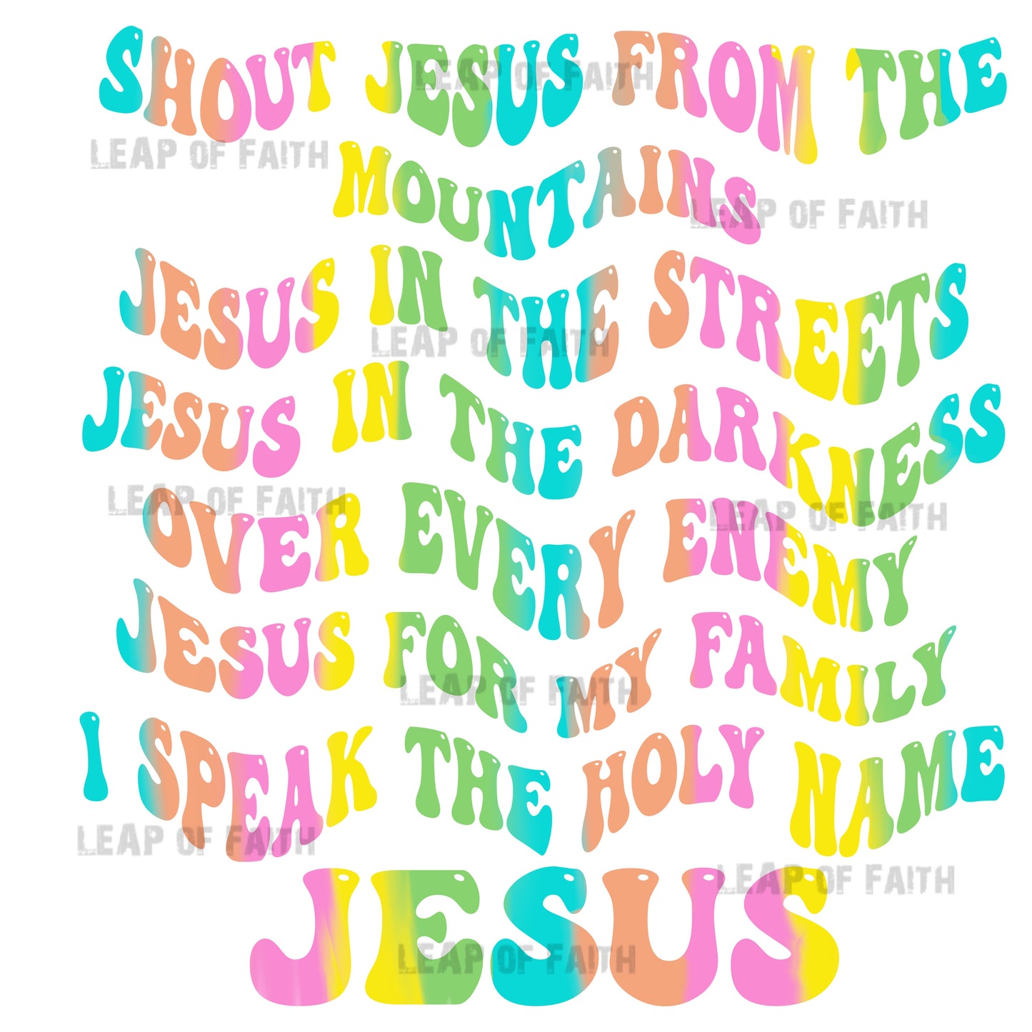 I speak Jesus (pocket & back design)