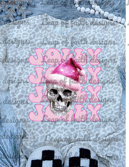 Jolly jolly pink skull plain