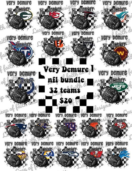 Very demure nfl bundle