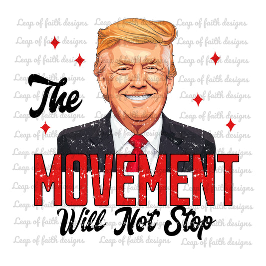 The movement will not stop Trump