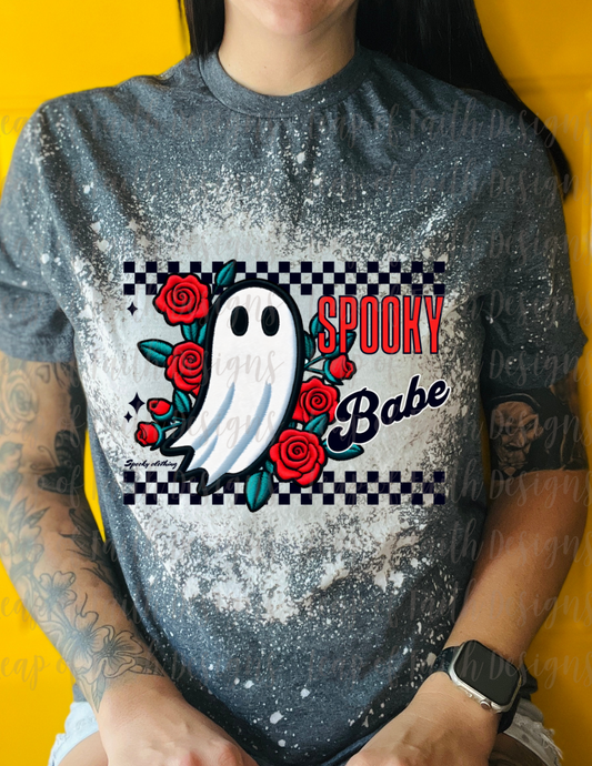 Spooky babe roses faux embroidery