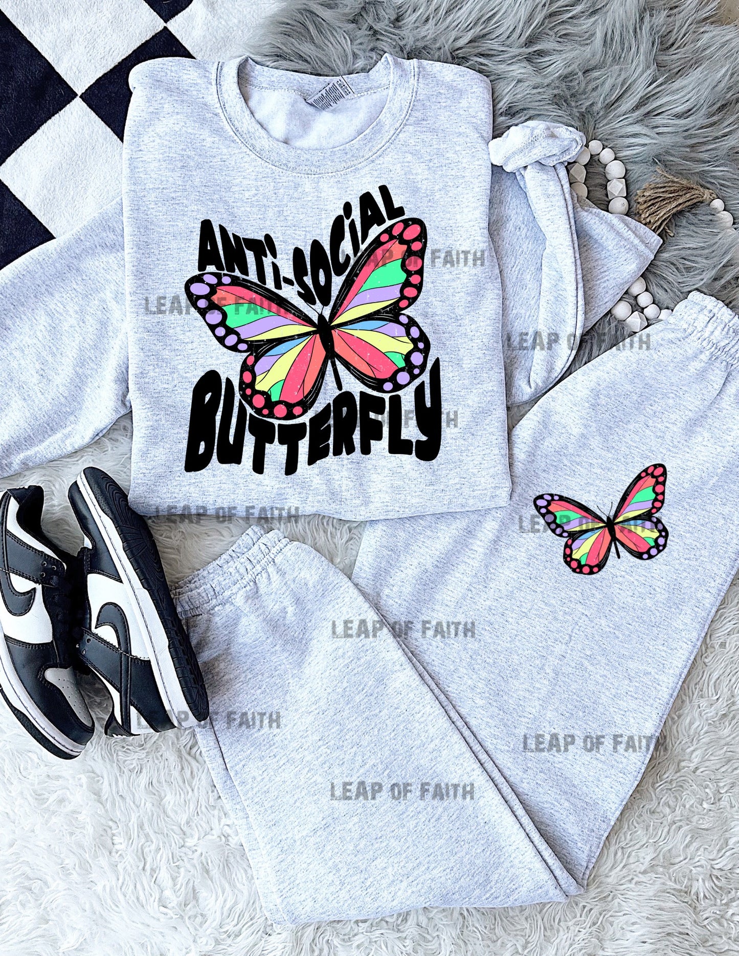 Anti social butterfly with pocket design