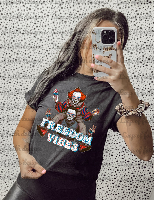 Freedom vibes horror design