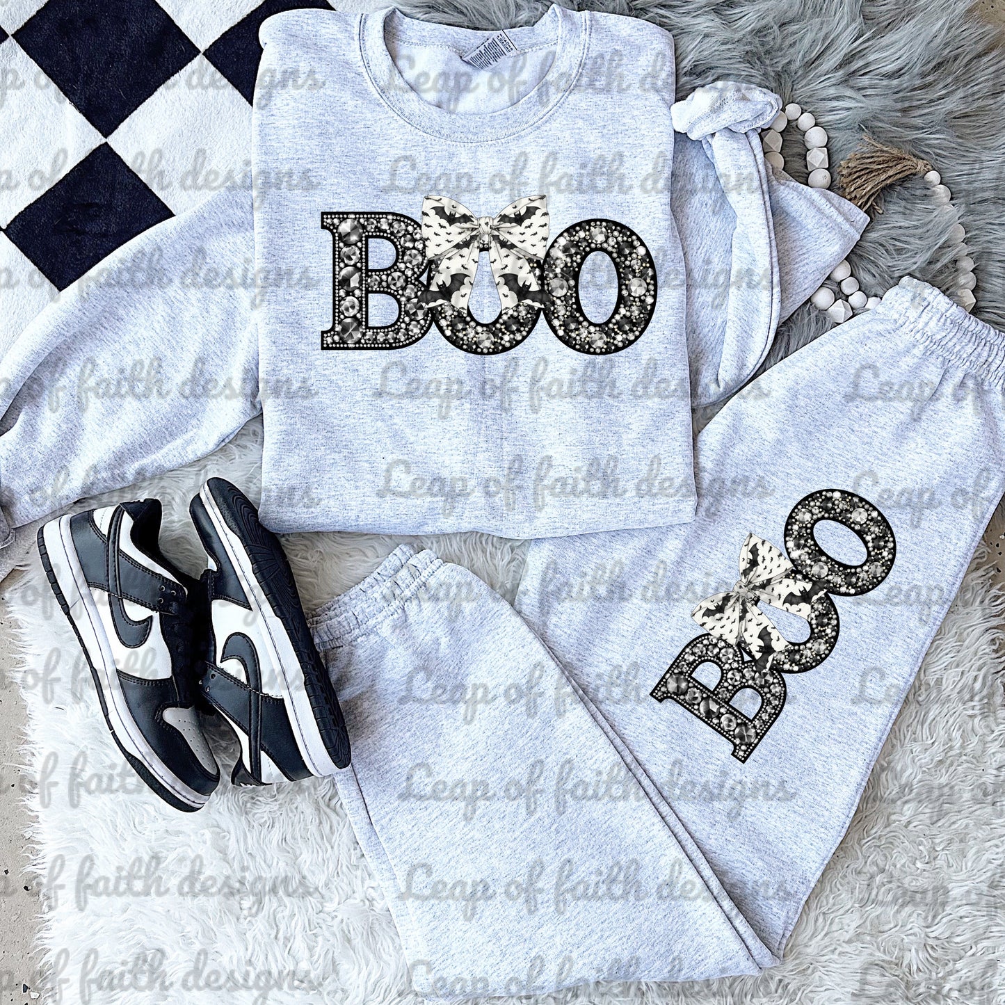 Faux rhinestone boo bundle