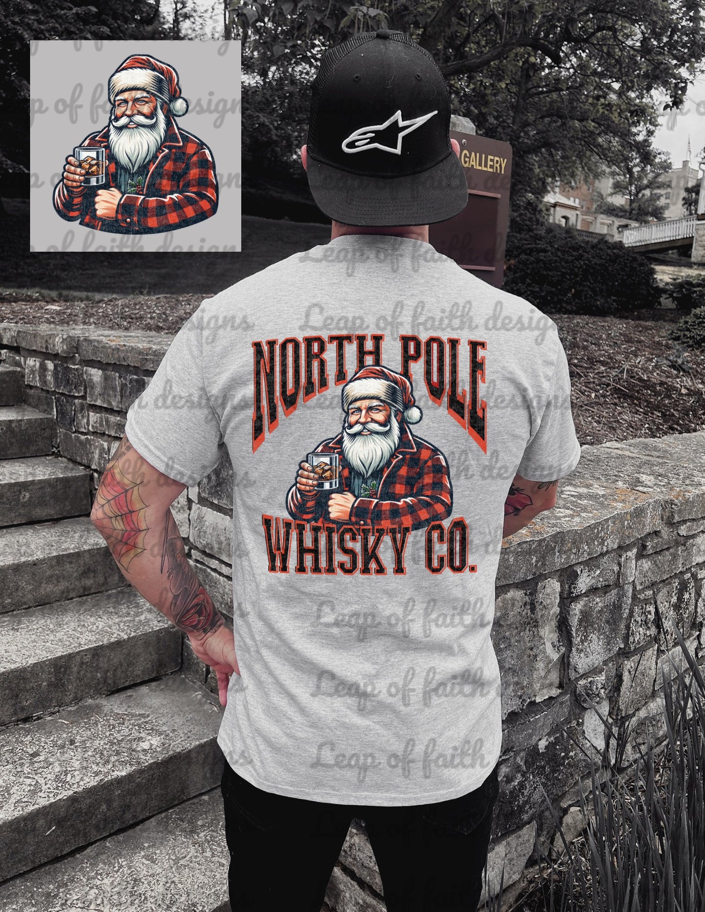 North Pole whiskey co. Men’s png with pocket