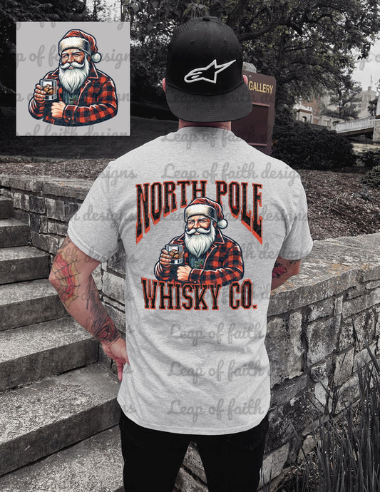 North Pole whiskey co. Men’s png with pocket