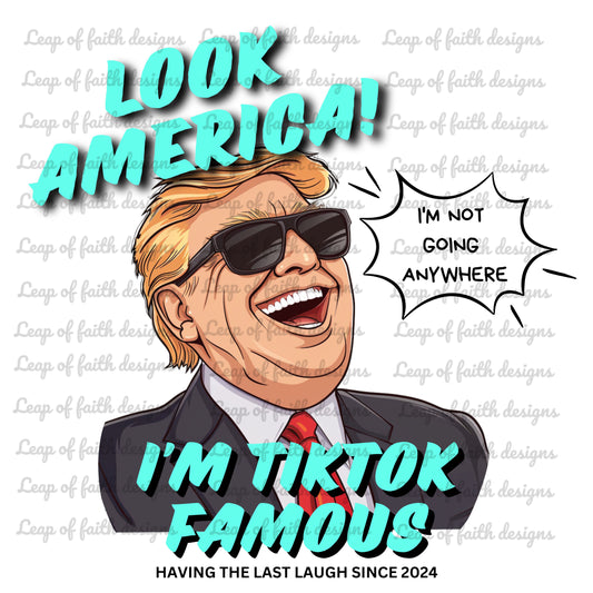 Look America Im TikTok famous (2 designs)