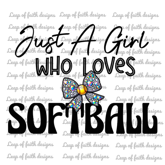 Just a girl who loves softball