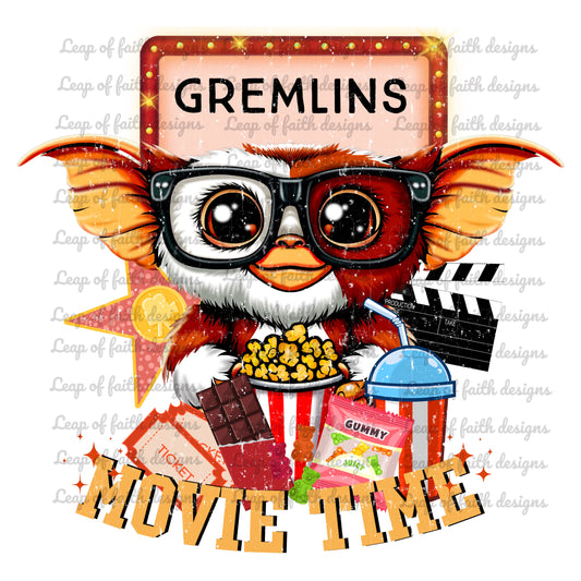 Gizmo at the movies (2 designs)