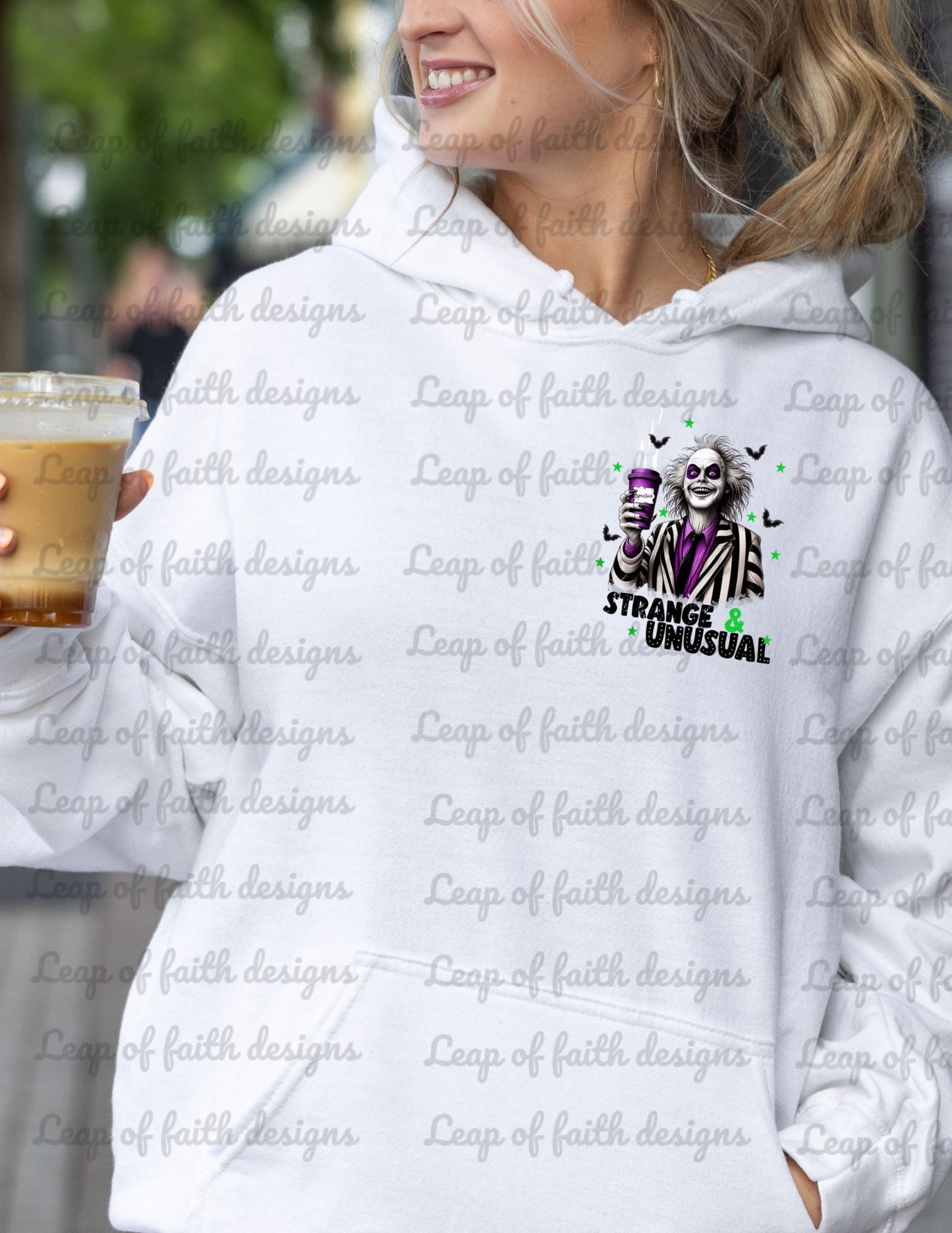 Strange and unusual before coffee beetlejuice with pocket design