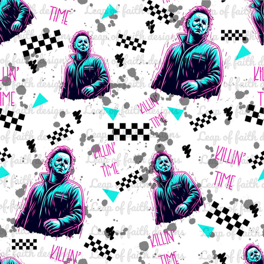 Neon michael myers KILLIN time seamless